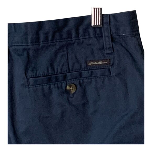 Eddie Bauer Men's Shorts Size 32 Steel Blue Classic Cotton Casual Golfing Chinos - Picture 10 of 15